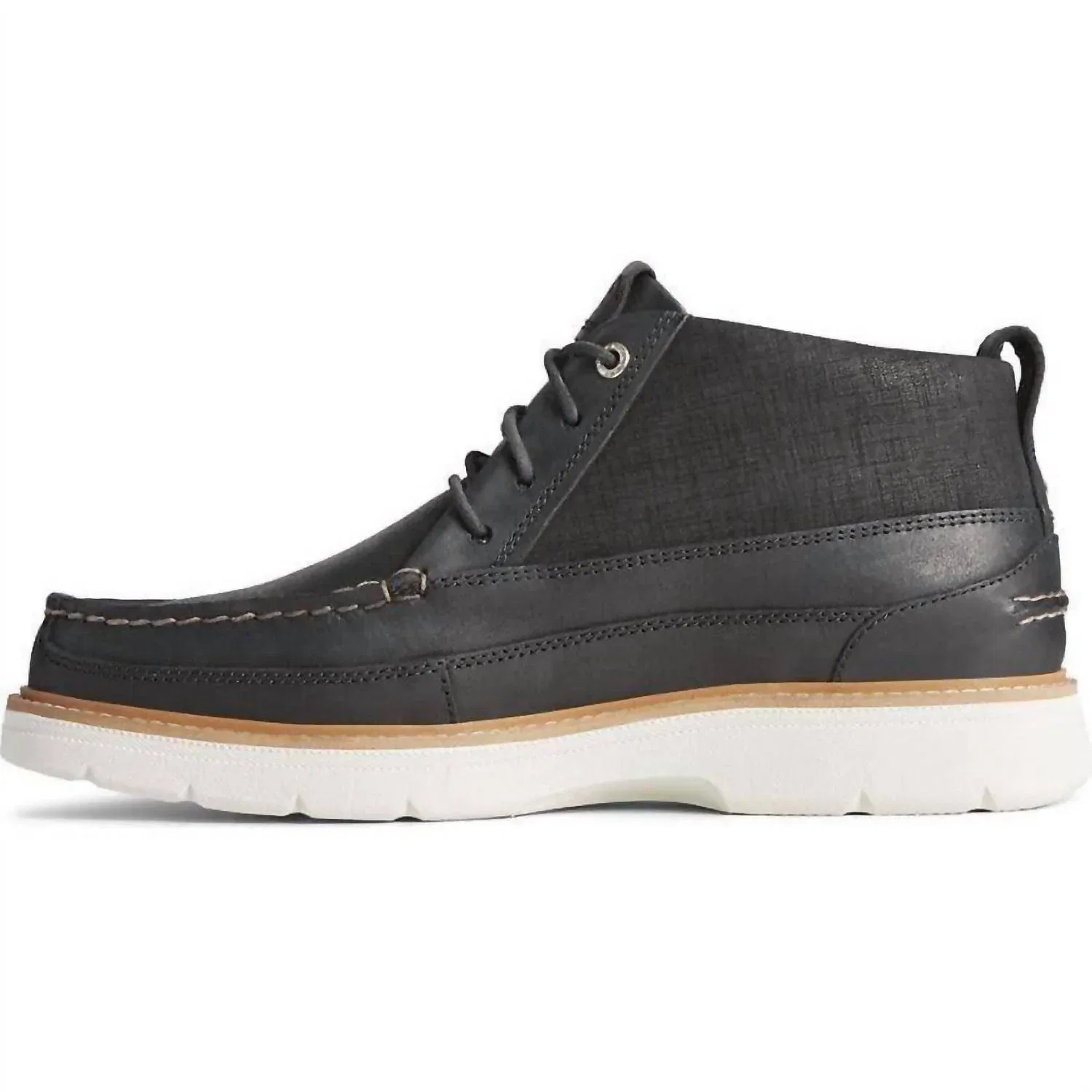 Sperry Мужские высокие кроссовки Plushwave Chukka черного цвета — фото 4
