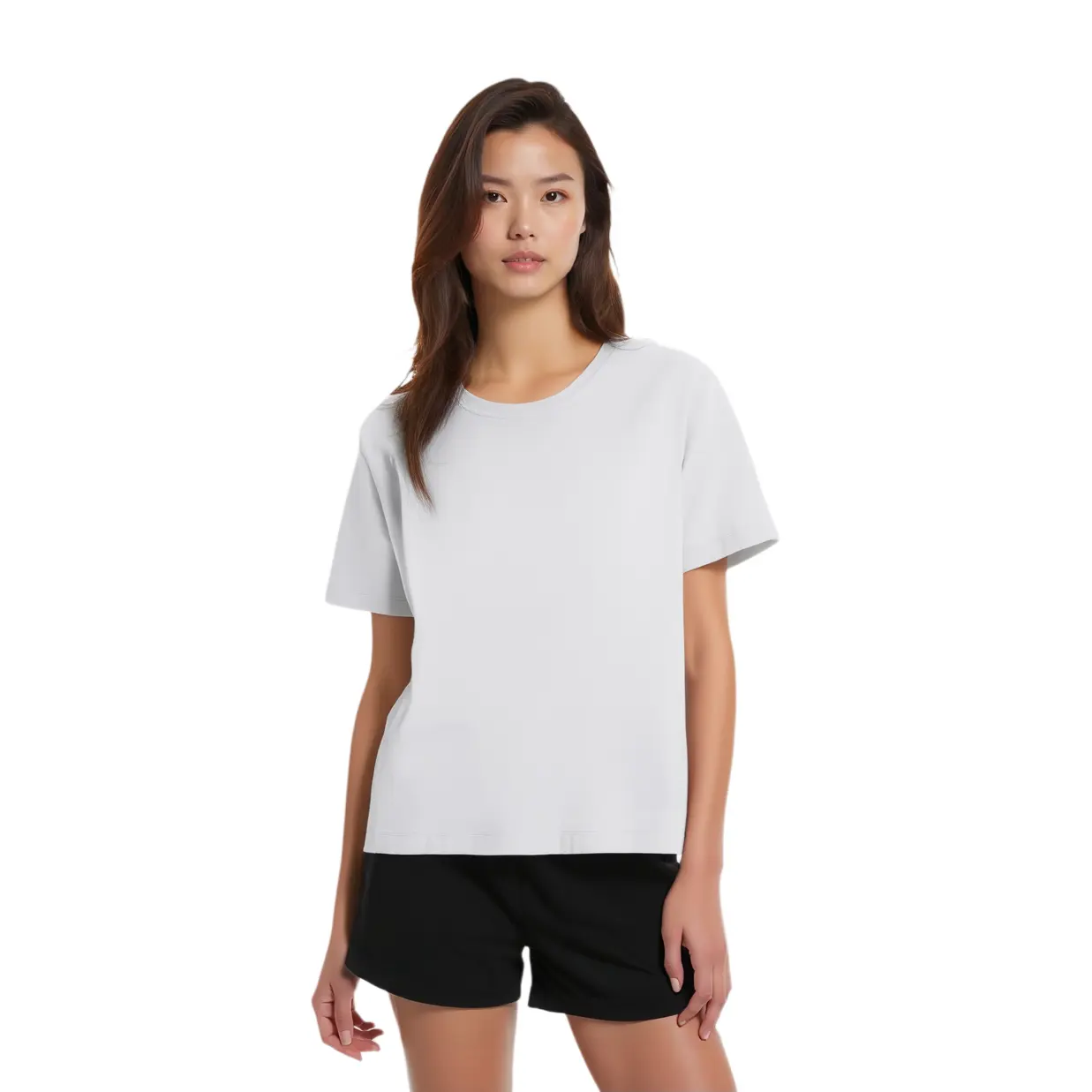 

Футболка женская светло-серая UNIQLO, светло-серый