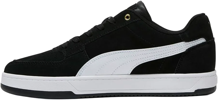 Мужские кроссовки PUMA Caven 2.0 из цельной замши с шнуровкой, повседневные - черные, черный — фото 3