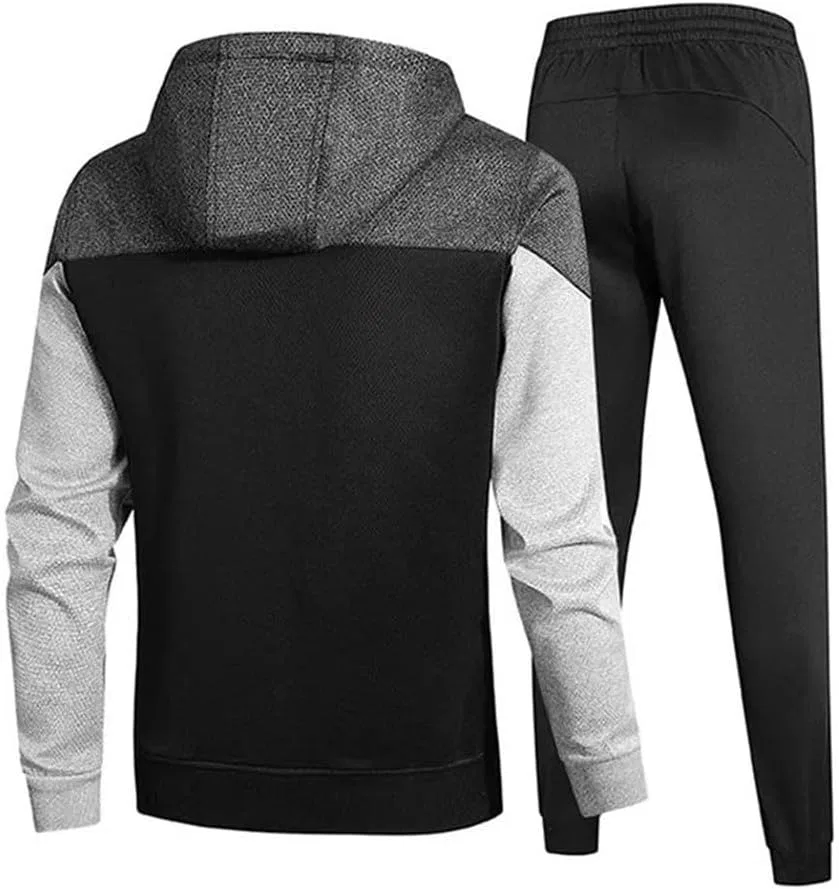 Мужской спортивный костюм из 2 предметов, куртка и штаны, Black — фото 2