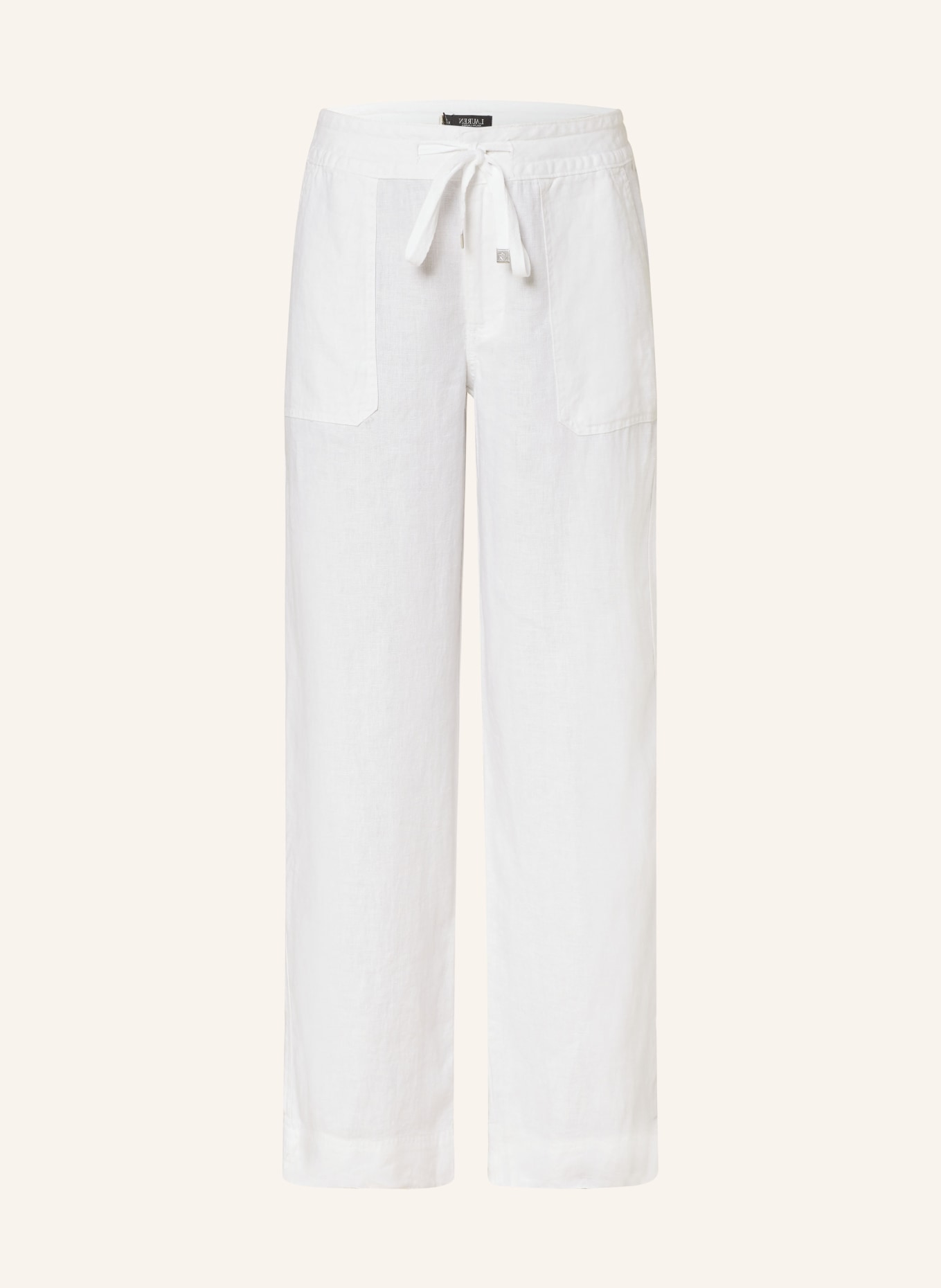 

Льняные брюки Lauren Ralph Lauren, белый