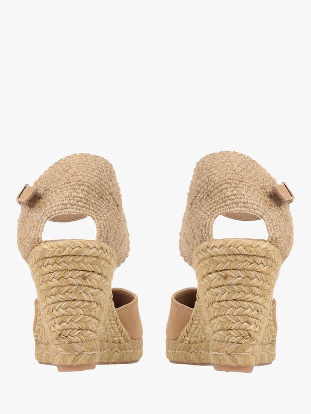 Arabella замшевые эспадрильи на клиновидном каблуке Jones Bootmaker, Sand — фото 4