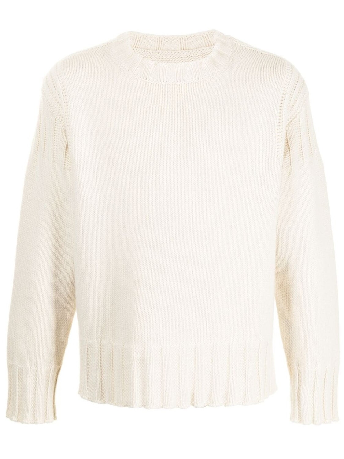 

Jil Sander кашемировый джемпер с круглым вырезом, белый