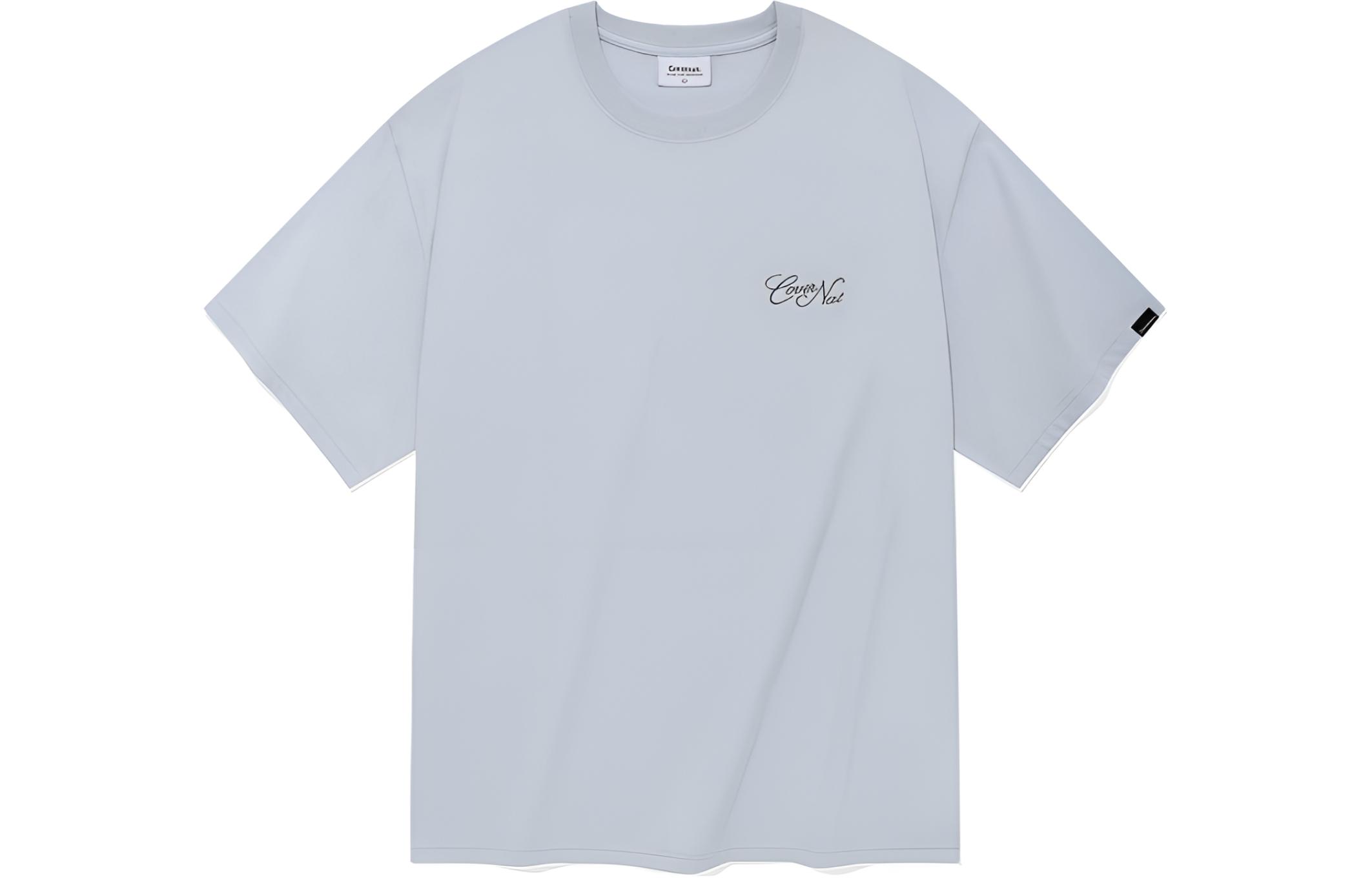 

COVERNAT Футболка унисекс светло-голубая, Синий, COVERNAT Футболка унисекс светло-голубая