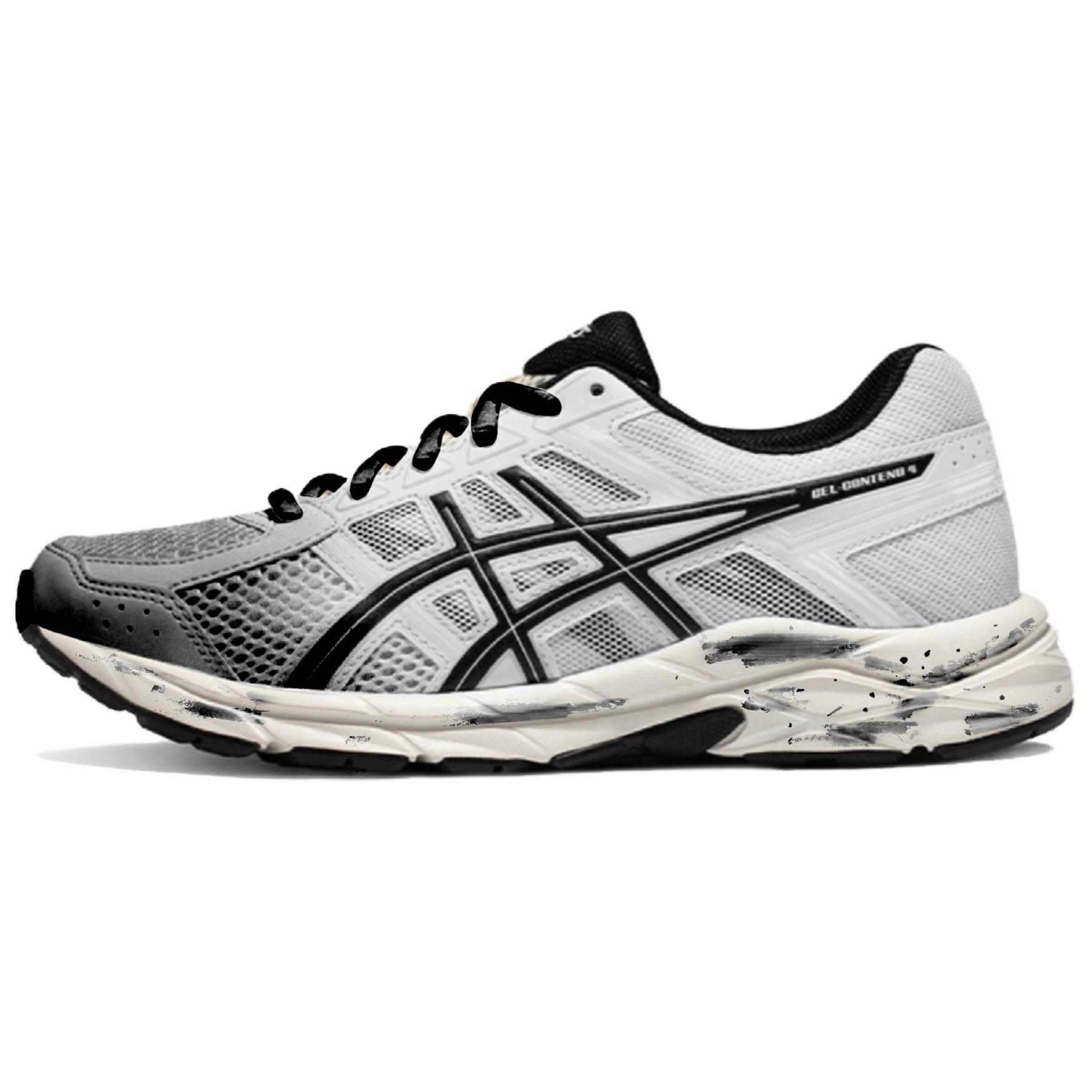 

Gel Contend 4 амортизирующие и дышащие низкие кроссовки для бега unisex dark gray ASICS, темно-серый