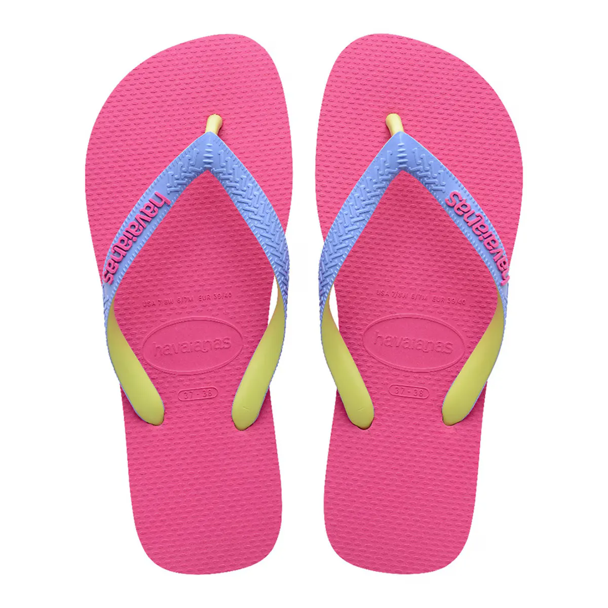 

Шлепанцы Hav унисекс. Top Mix Pink Flux 412 Havaianas, розовый/фиолетовый