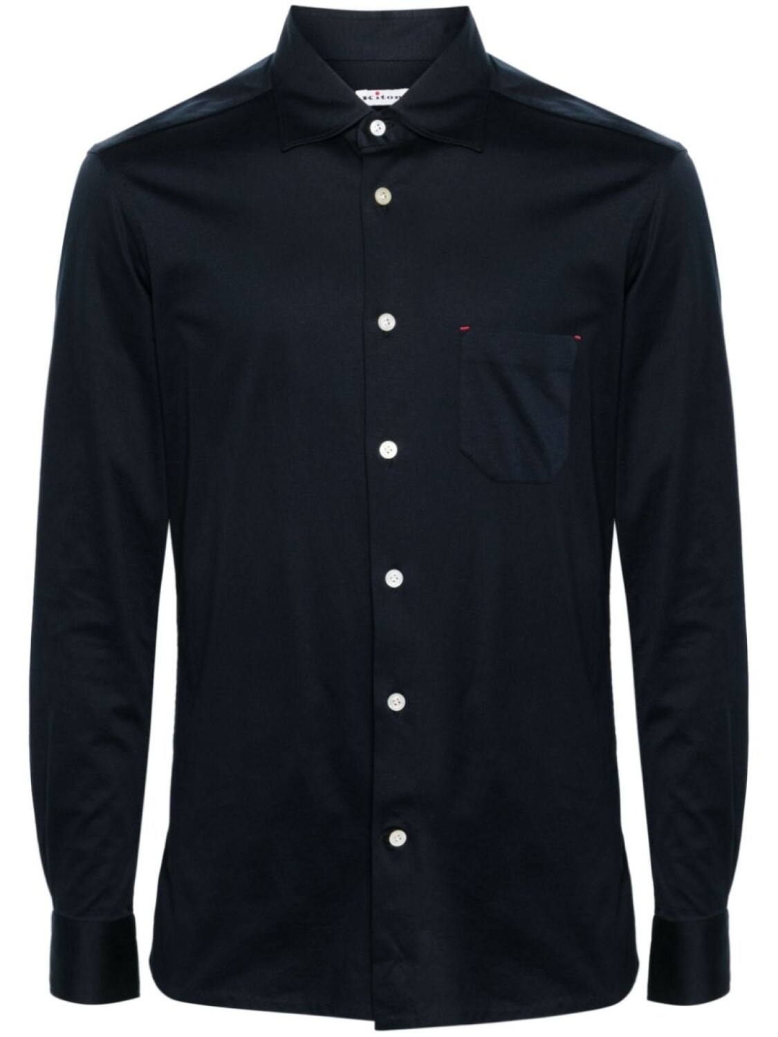 

Kiton рубашка с классическим воротником, синий