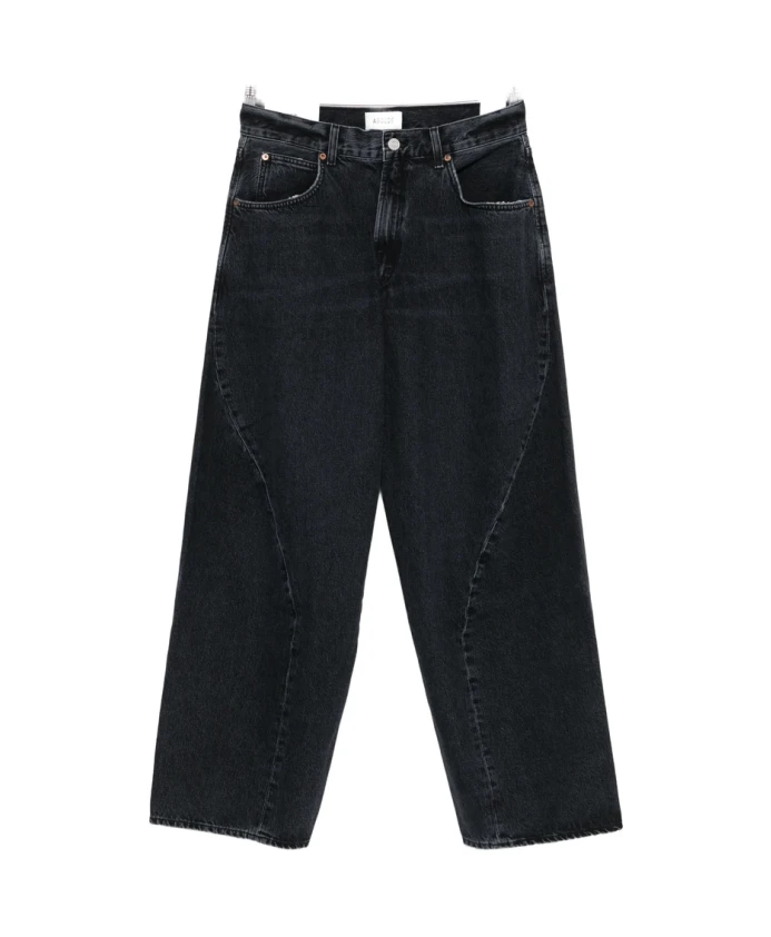 

Черные джинсы с вставками и карманами Agolde, черный