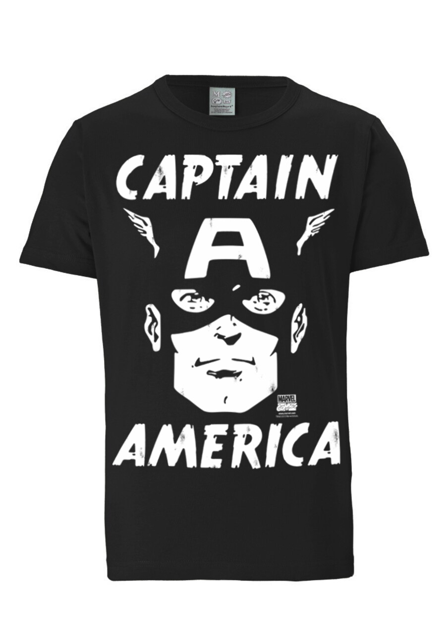 

Классическая футболка LOGOSHIRT Shirt Captain America - Marvel, черный