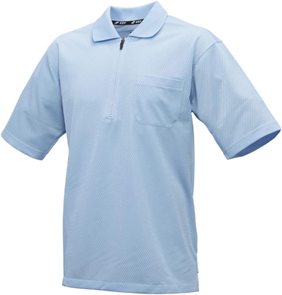 

Футболка-поло с коротким рукавом SSK UPW027HZ, футболка-поло с коротким рукавом для судей (на молнии), светло-голубой