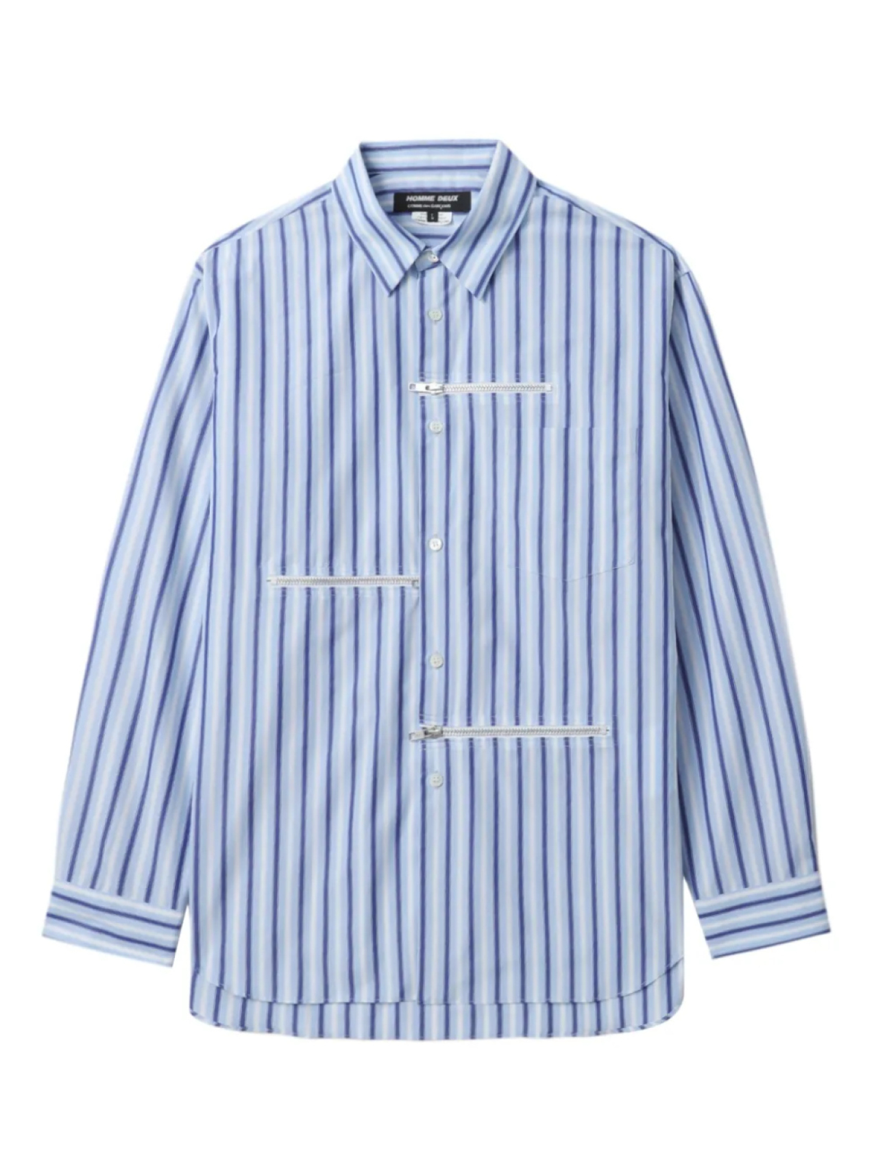 

Рубашка в полоску Comme des Garçons Homme Deux, синий