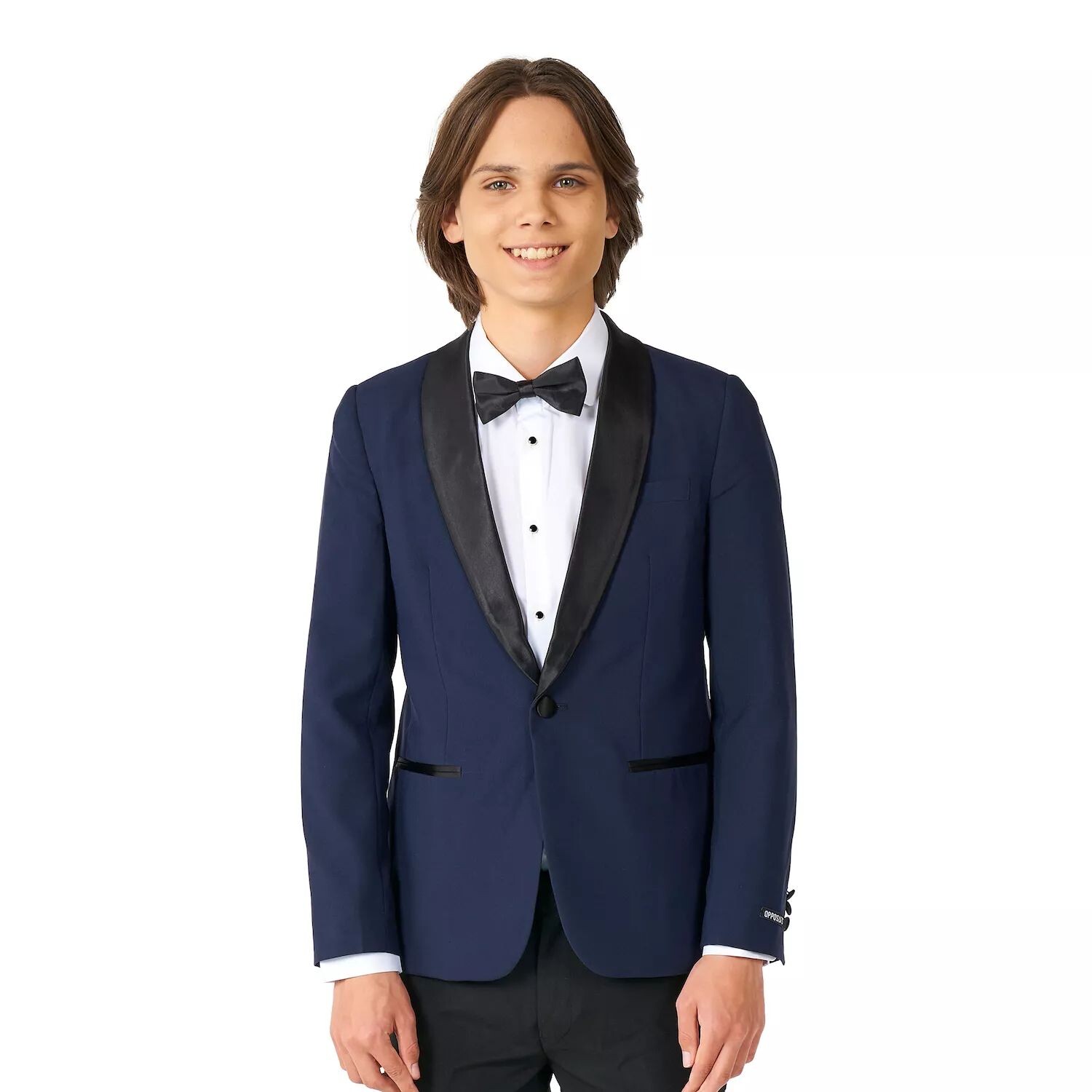 Комплект из пиджака, брюк и галстука-бабочки OppoSuits, темно-синий — фото 2