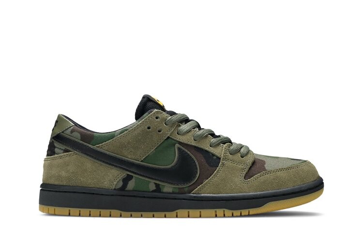 

Кроссовки Nike Zoom Dunk Low Pro SB 'Camo', зеленый