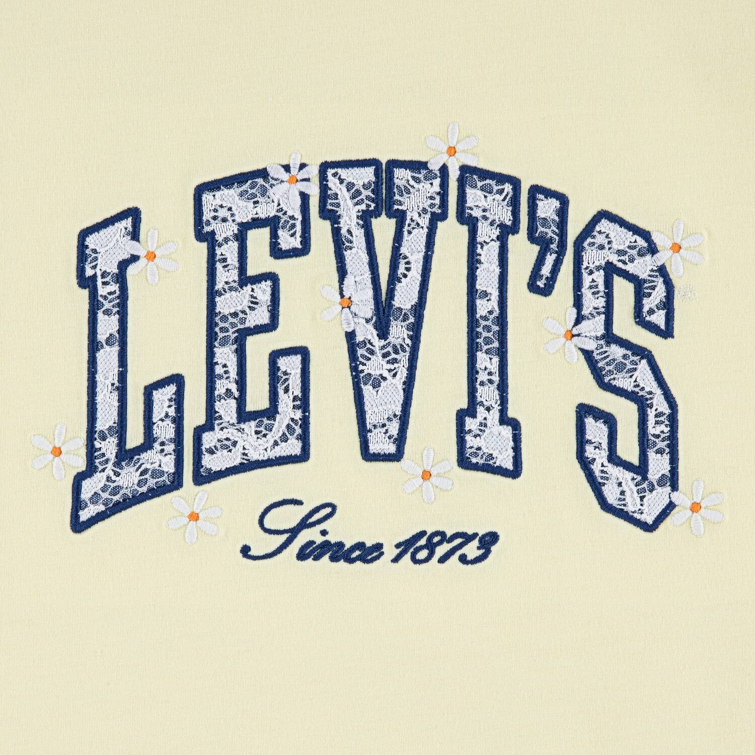 Levi's Kids Футболка в пастельно-желтом цвете — фото 3