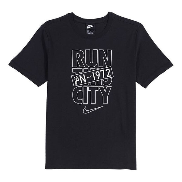 

Футболка shanghai n1972city sport с коротким рукавом мужские Nike, черный