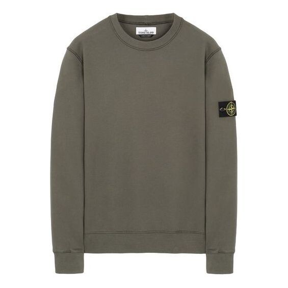 

Толстовка garment dyed crew sweatshirt 'dark green' Stone Island, зеленый