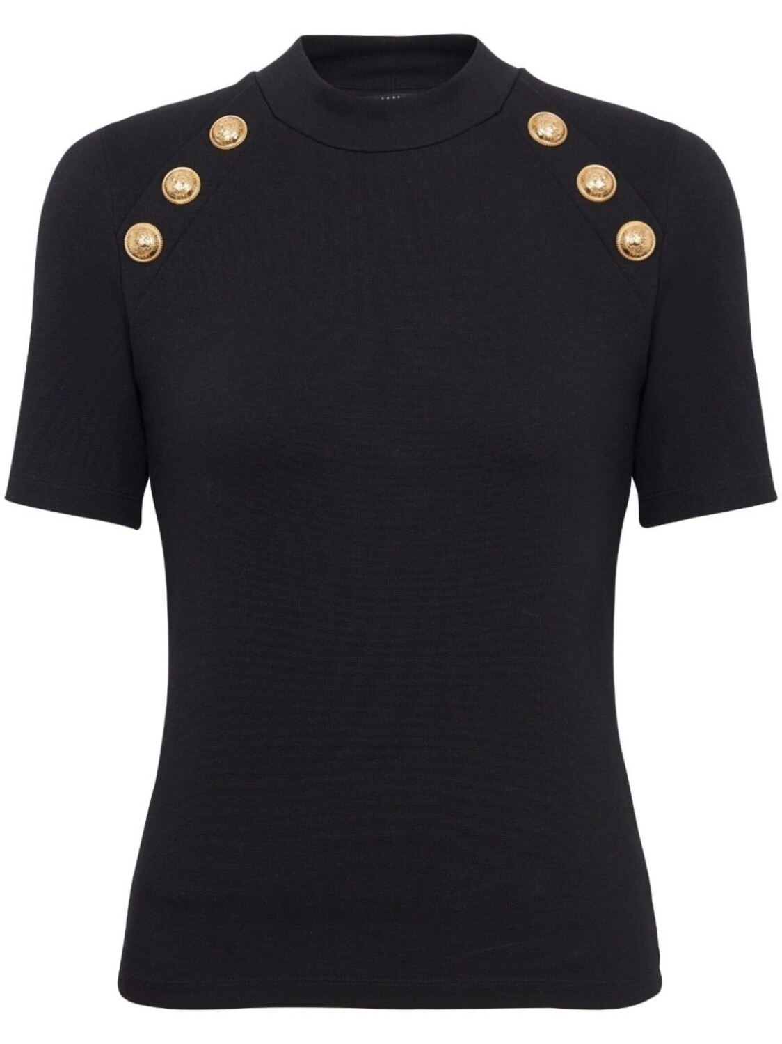 

Balmain футболка 6-Button с рукавами реглан, черный