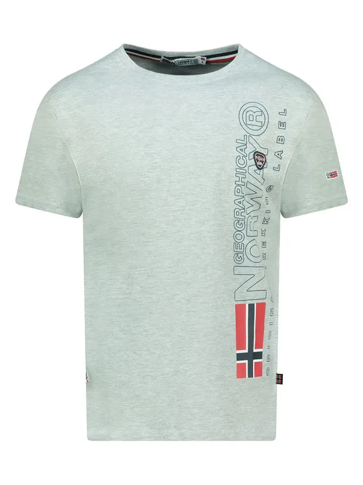 Футболка с логотипом Geographical Norway, серый