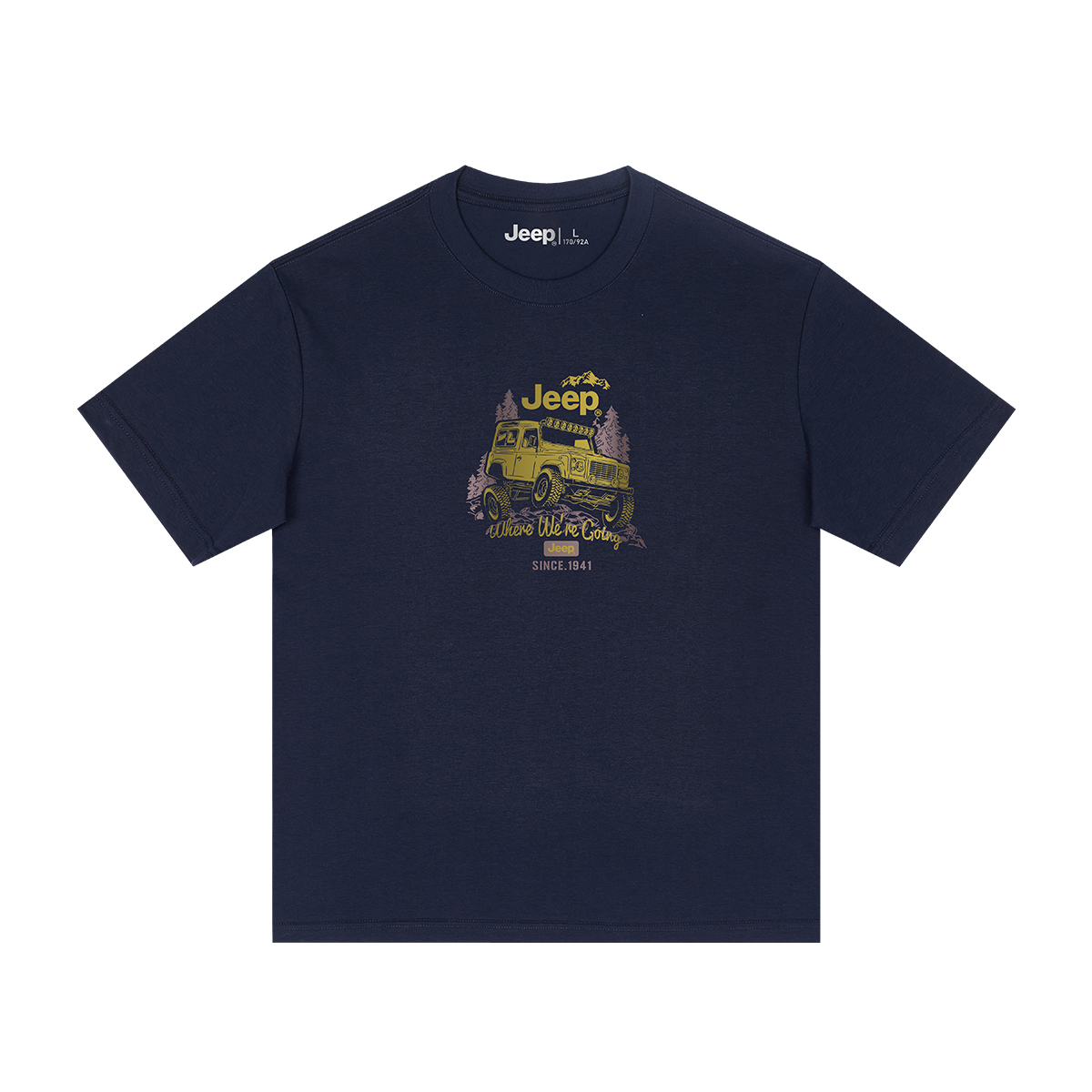 

Футболка унисекс Jeep, белая