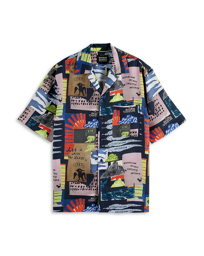 

Рубашка Relaxed Fit с принтом Art Print Scotch & Soda, мультиколор