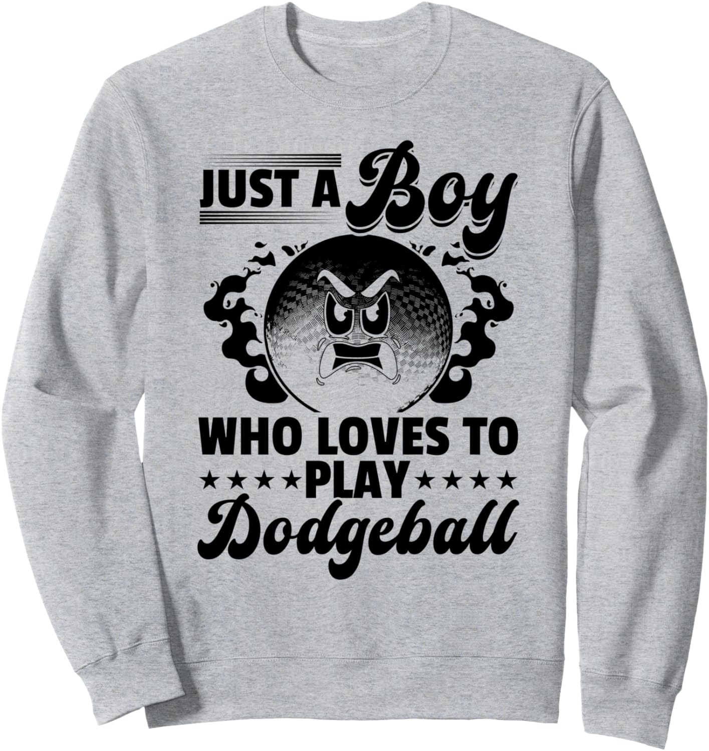 

Толстовка Просто мальчик, который любит играть в вышибалы Dodgeball Game Dodgeball Player, серый