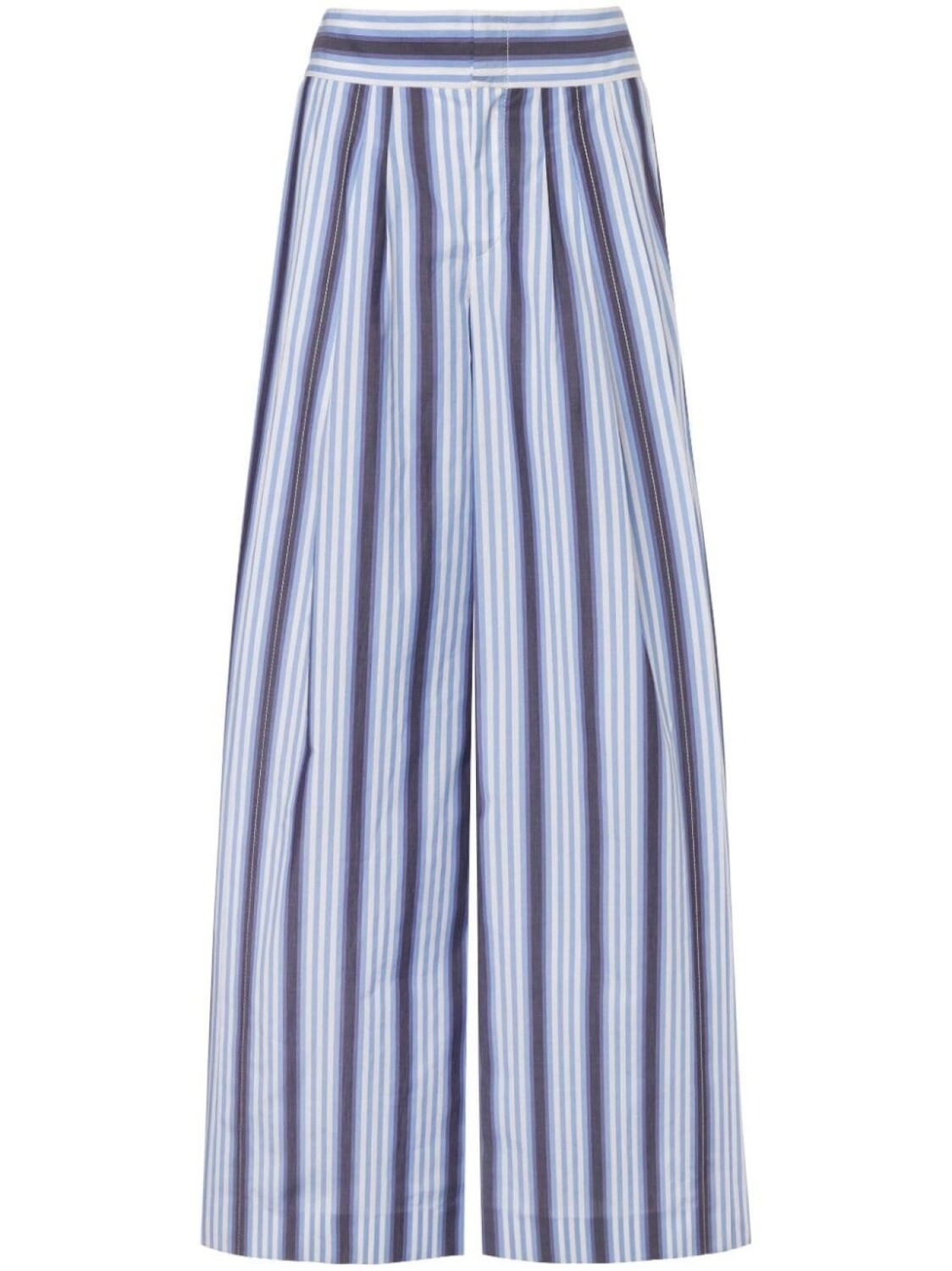 

Широкие брюки в полоску Alberta Ferretti, синий