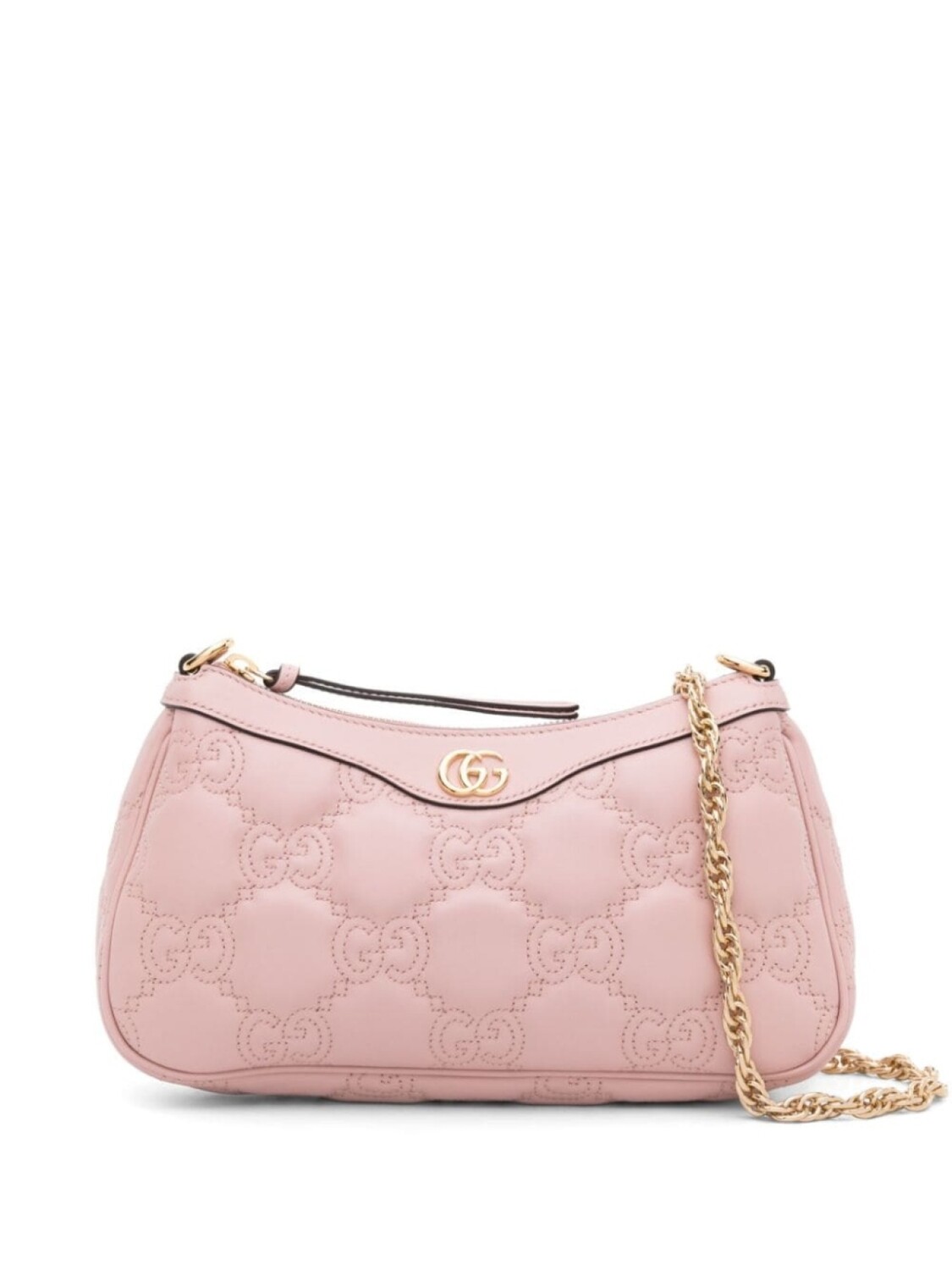 

Стеганая сумка Gucci с логотипом GG, розовый