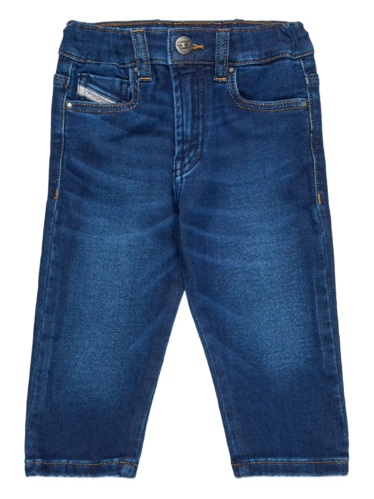 

Diesel Kids джинсы прямого кроя, синий