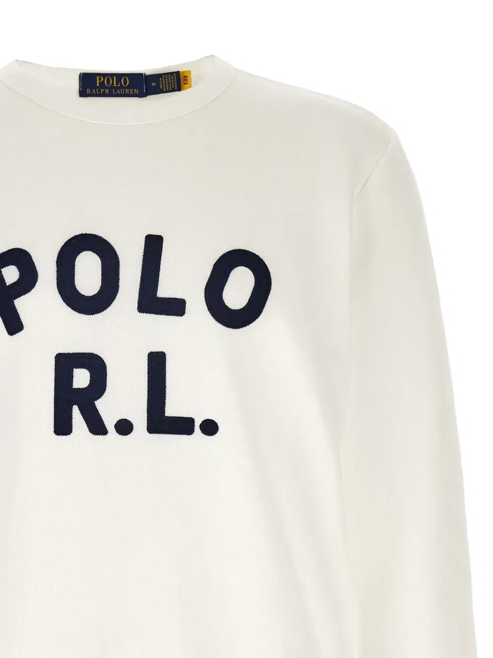Свитер с логотипом-нашивкой в виде пони POLO RALPH LAUREN, белый — фото 3