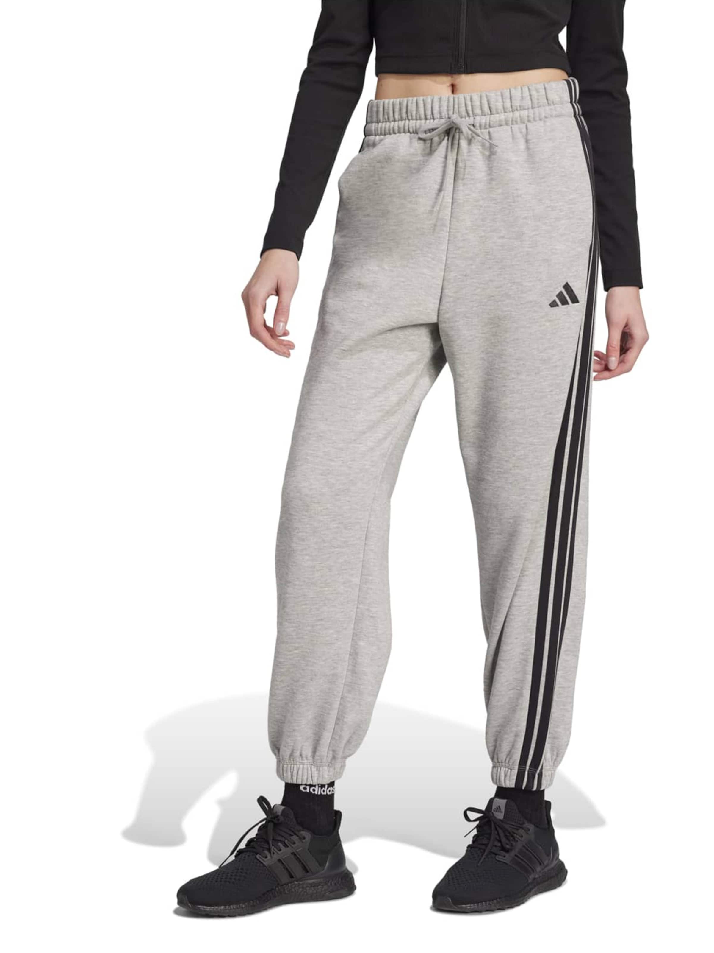 Adidas Sportswear Узкие спортивные штаны 'Essentials' в крапчатом сером — фото 2