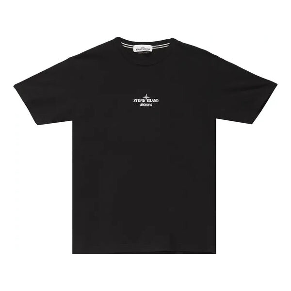 

Футболка logo t-shirt 'black' Stone Island, черный