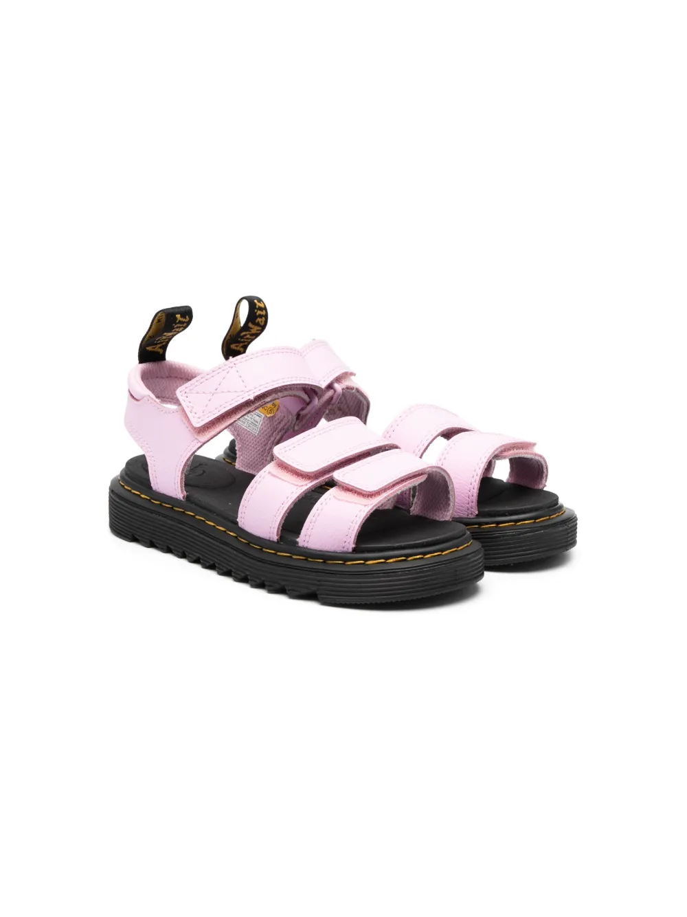 

Сандалии на липучках Dr. Martens Kids, розовый
