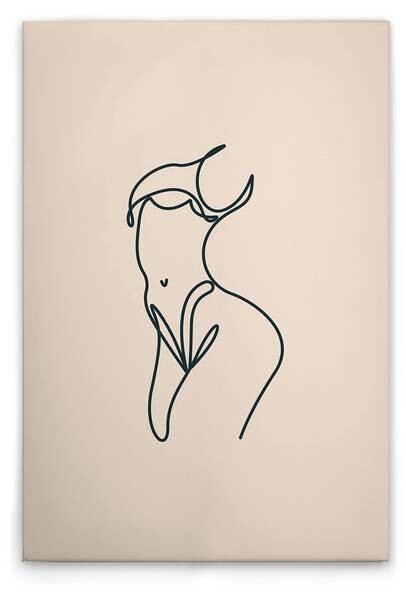 

Картина на холсте A.S. Création Bodyline 2 цвет cremeschwarzbeige