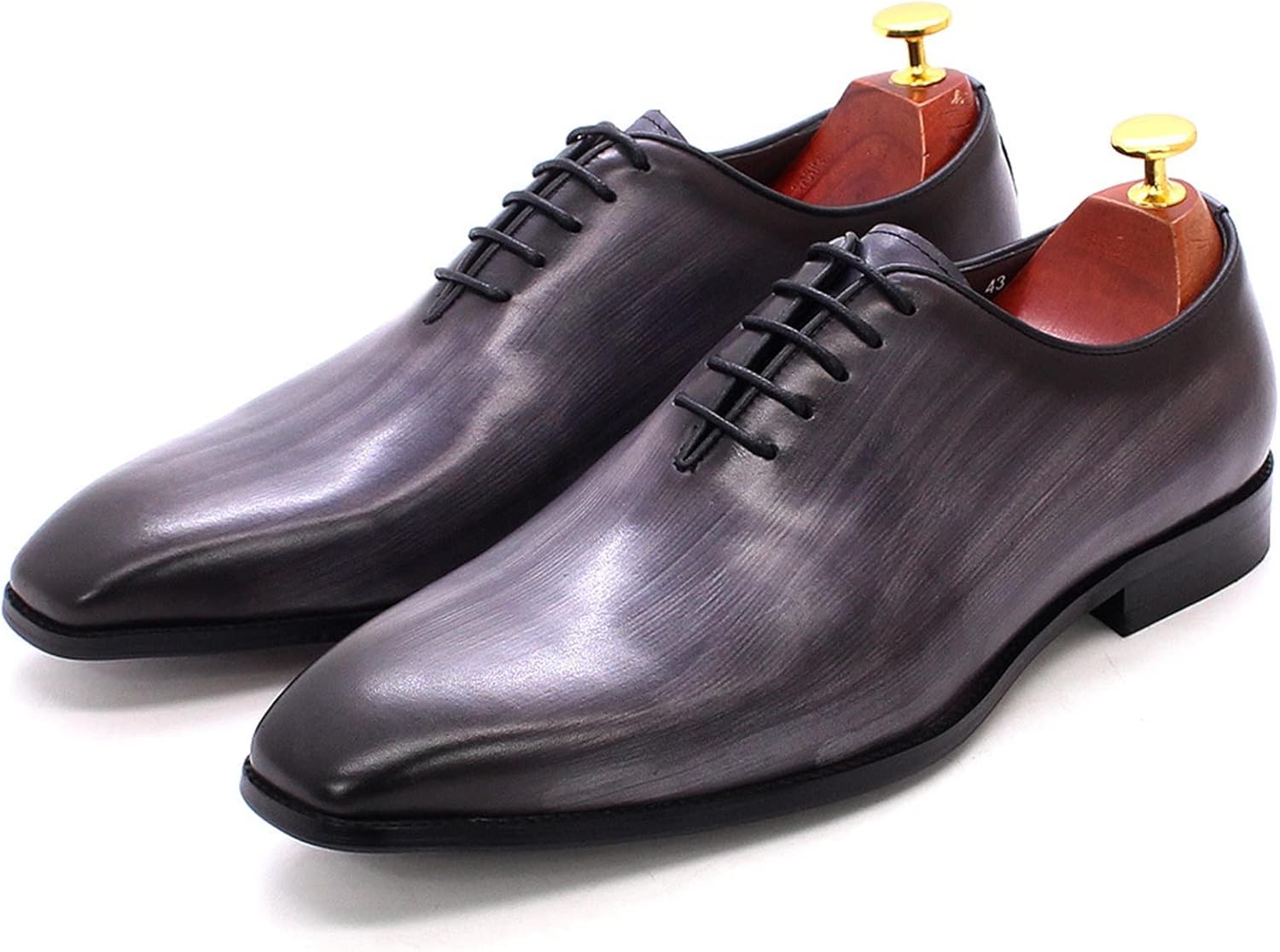 

Мужские классические туфли-оксфорды TTiiLoe из натуральной кожи на шнуровке с гладким носком для деловых встреч, свадеб, работы и вечеринок (Цвет: серый, Размер: 39)