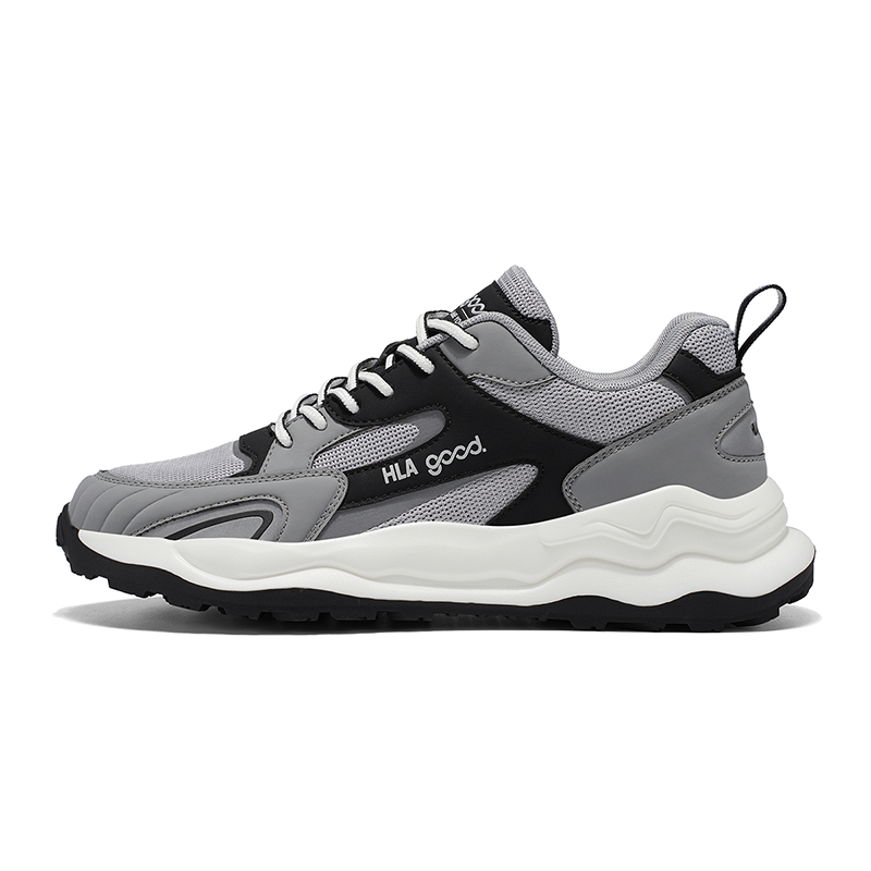 

HLA Мужские повседневные кроссовки Low Top в серо-черном цвете, цвет Gray Black