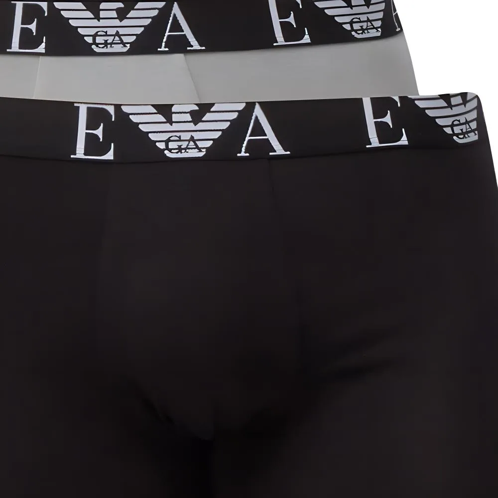 EMPORIO ARMANI Трусы мужские 3 шт Black+Gray — фото 2