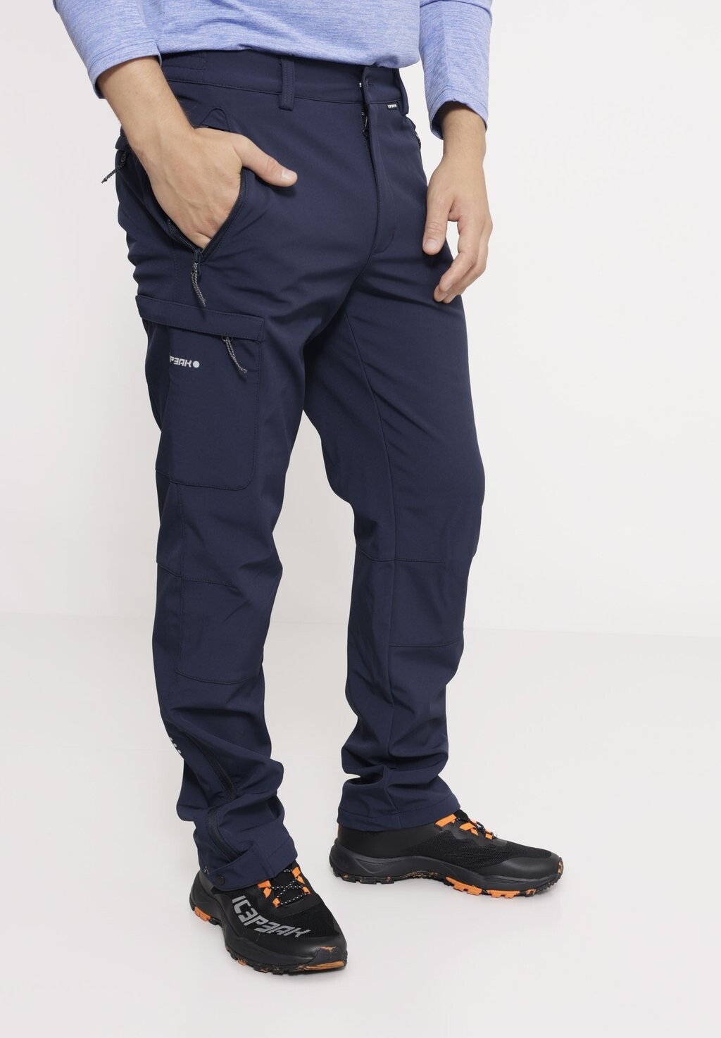 

Брюки с карманами Icepeak ICEPEAK SOFTSHELL HOSE BOUTON, цвет Dunkel Blau