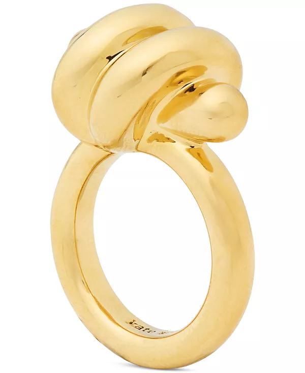 

Кольцо с золотистым узлом Kate Spade New York, gold.