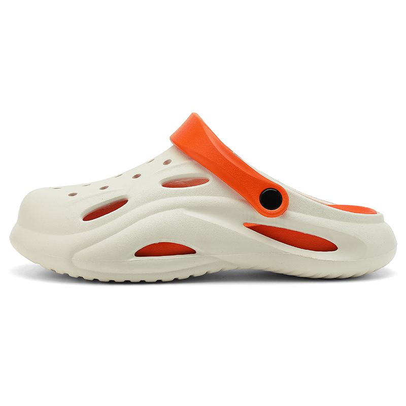 

NANJIREN Клоги мужские бело-оранжевые, цвет White Orange