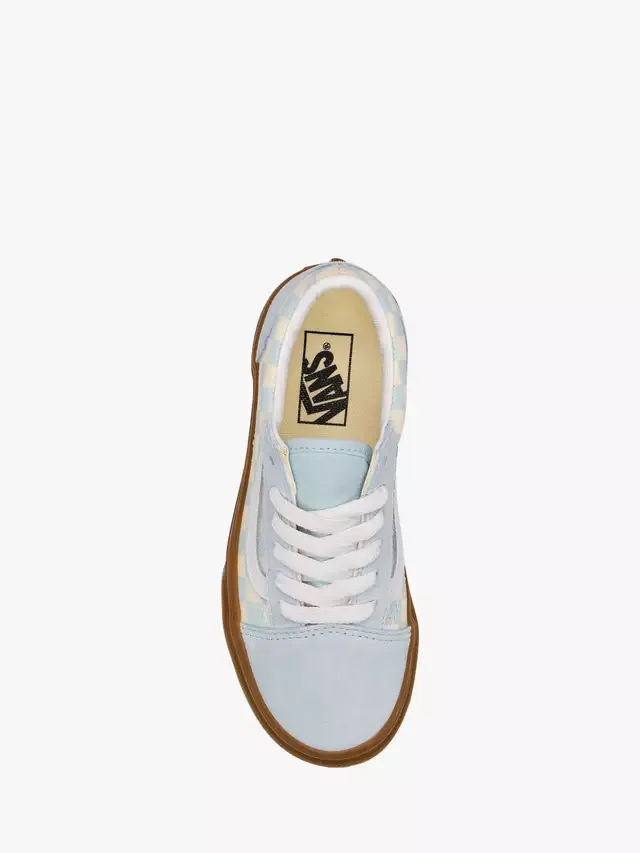 Детские кроссовки в стиле олдскул на шнуровке Vans — фото 2