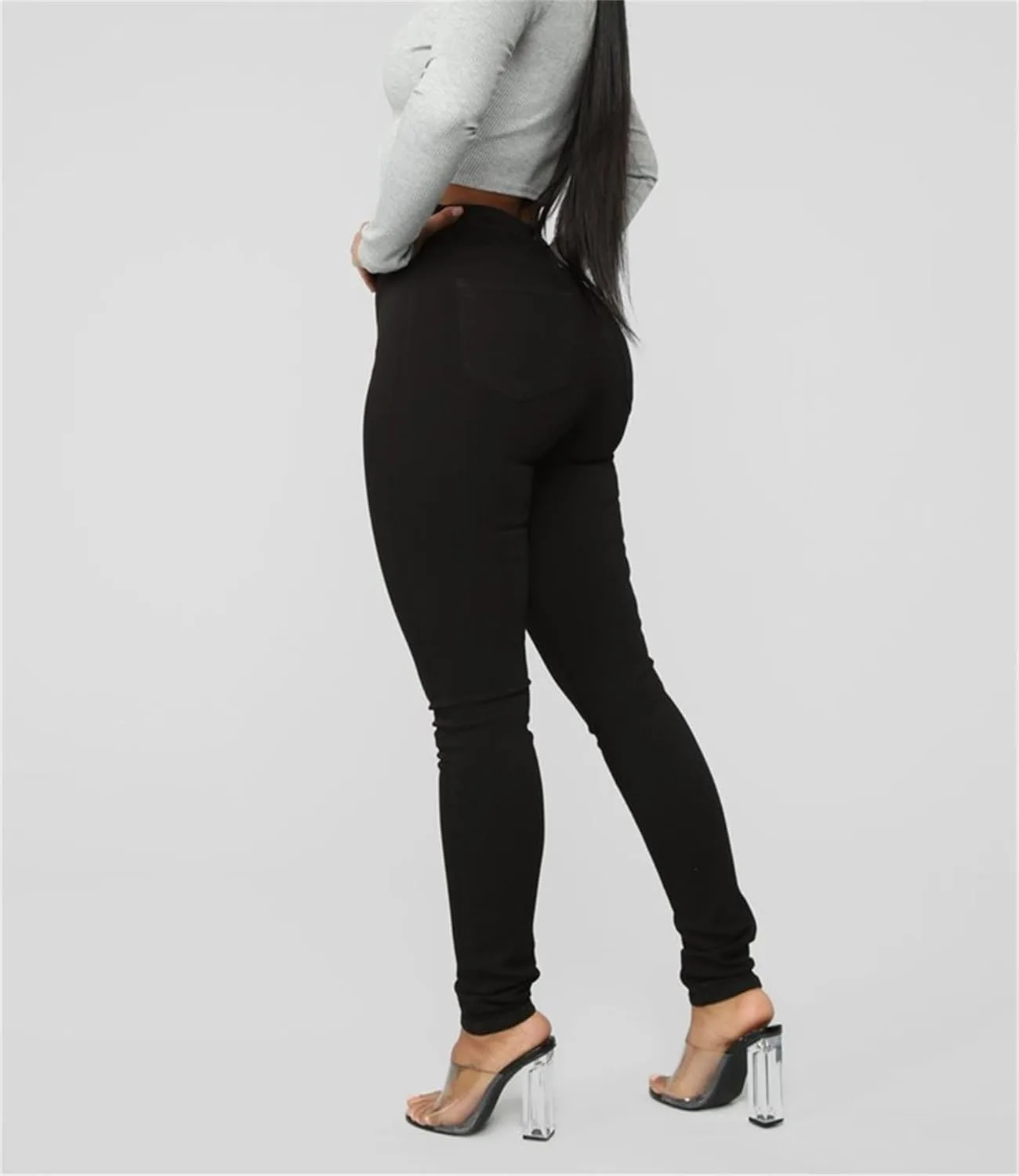 Женские джинсы Curvy High Waist Stretch с эффектом подтяжки — фото 4
