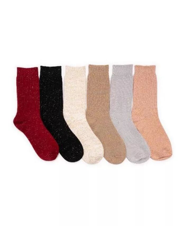 

Женские носки из микрофибры (6 пар) MUK LUKS, мультиколор