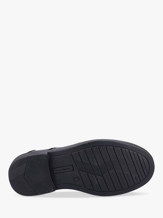 Детские школьные туфли Toby Senior Leather Hush Puppies, Black — фото 4