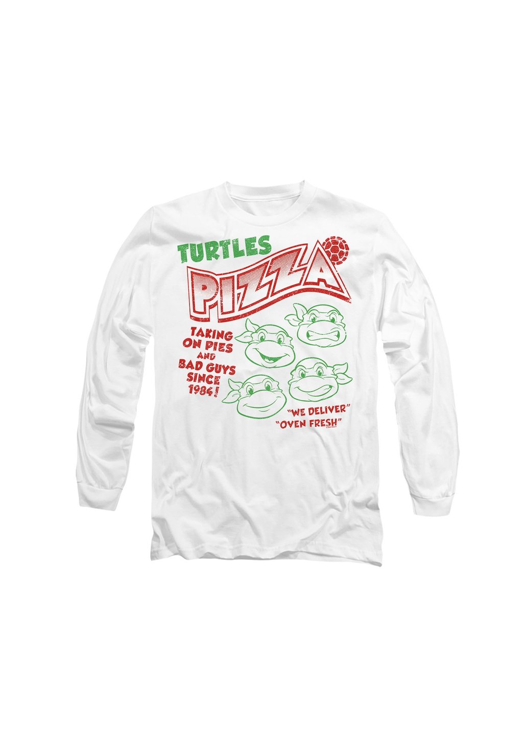 

Топ с длинными рукавами TEENAGE MUTANT NINJA TURTLES PIZZA Cotton Soul, белый