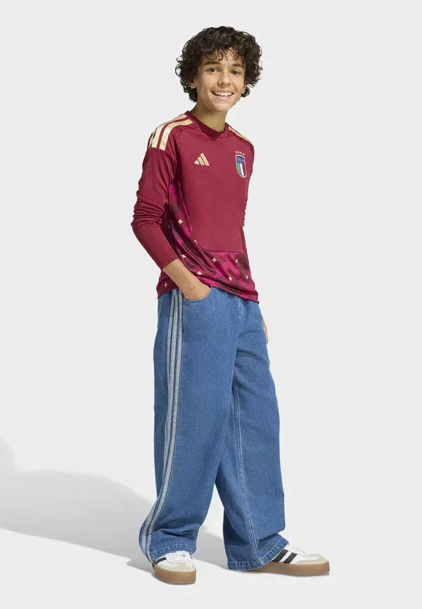 Футболка вратарская Adidas Performance Italy 26 home long sleeve, бордовая — фото 2