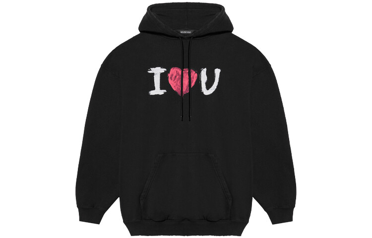 

Толстовка Balenciaga I Love U, черный