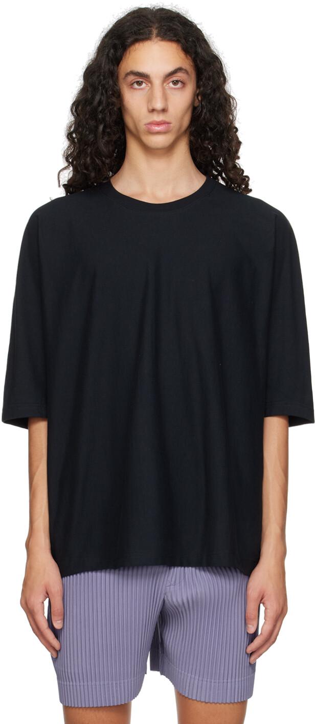 

Базовая футболка Release-T HOMME PLISSe ISSEY MIYAKE, черный
