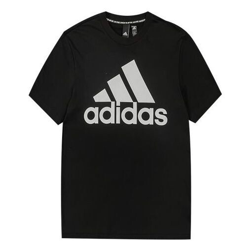 

Футболка classical logo printed tee men black Adidas, черный