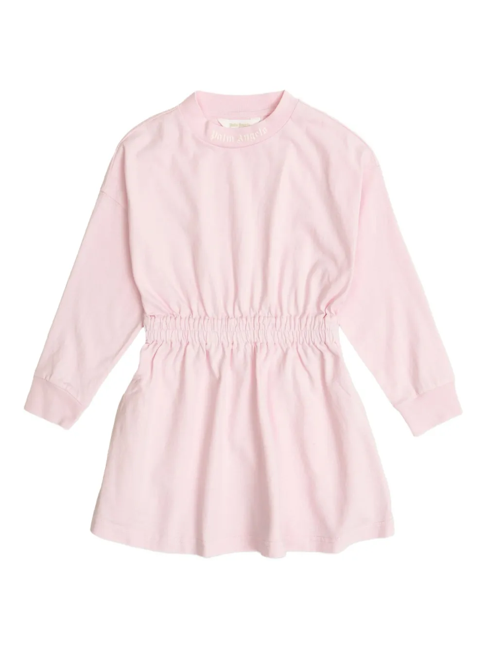 

Платье на резинке с логотипом Palm Angels Kids, розовый