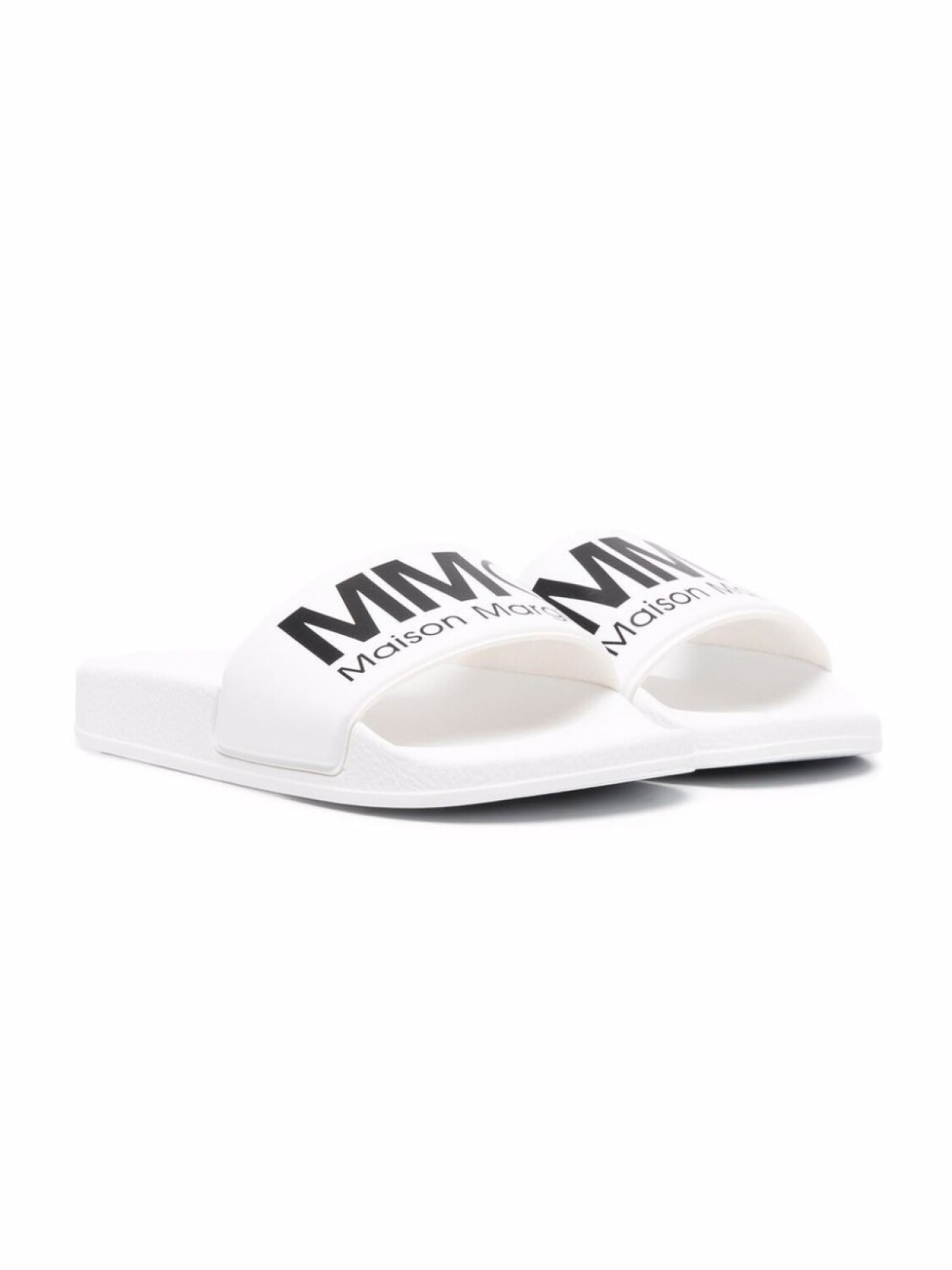 

MM6 Maison Margiela Kids шлепанцы с логотипом, белый